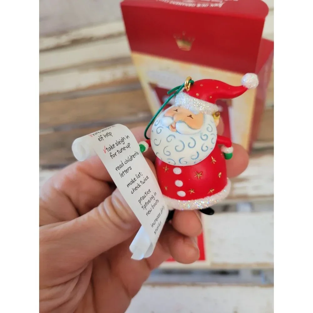 Hallmark so much to do Santa 2004 ornament Xmas holiday tree home decor‎